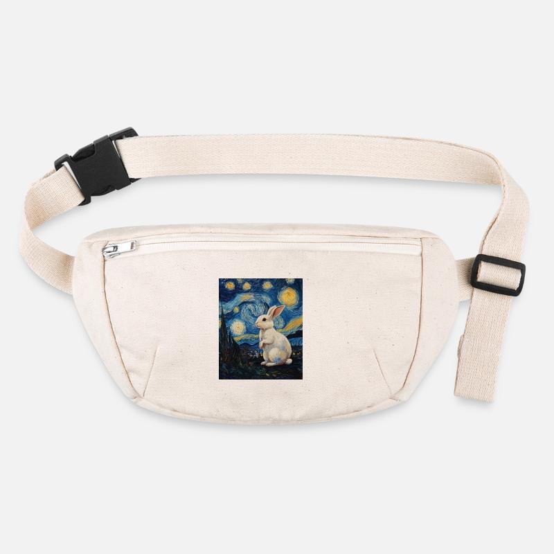 Lapin style Van Gogh Nuit étoilée Sac banane recyclé Stanley/Stella