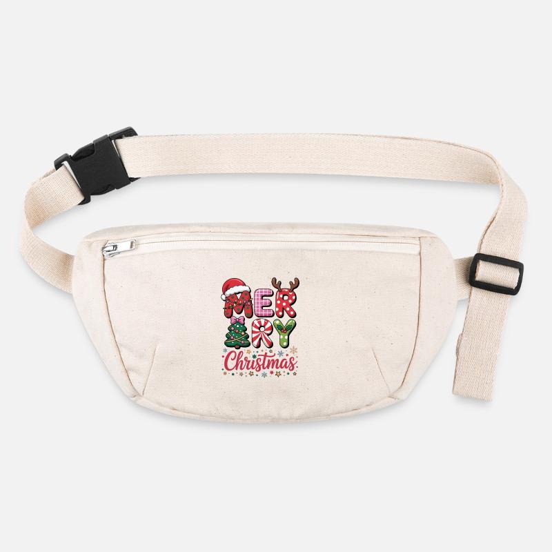Merry Christmas Letters Stanley/Stella recycled Hip Bag 
