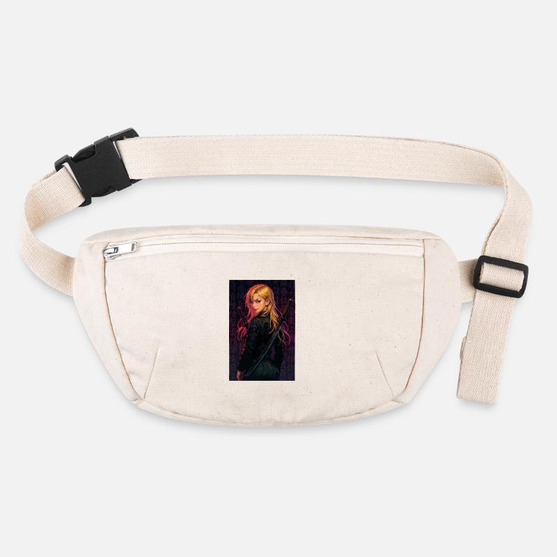 Female fighter with double sabre in the dark Stanley/Stella recycled Hip Bag 
