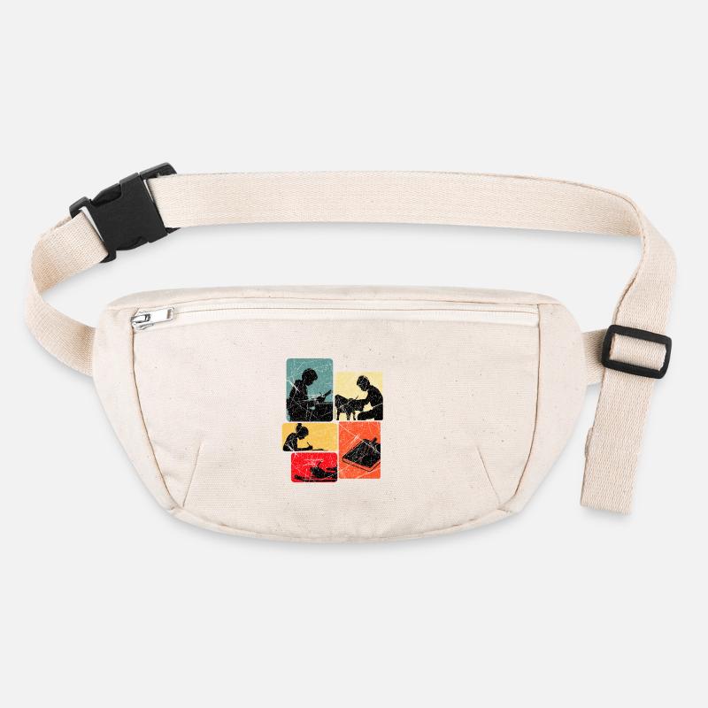 Children's Art Drawing Collage Stanley/Stella recycled Hip Bag 