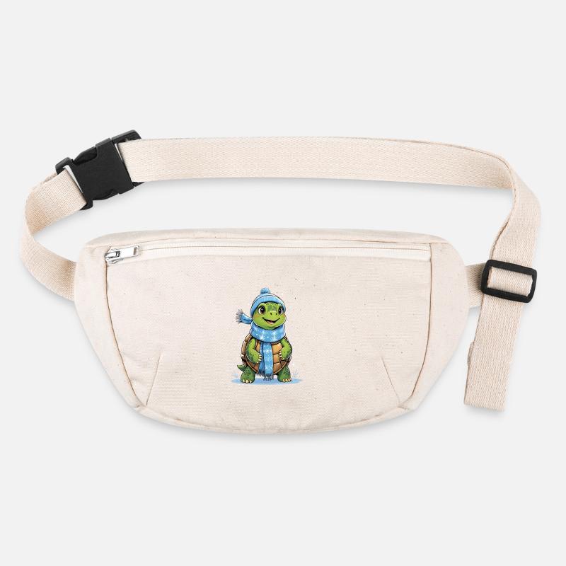 Winterschal Schildkröte Stanley/Stella recycelte Gürteltasche