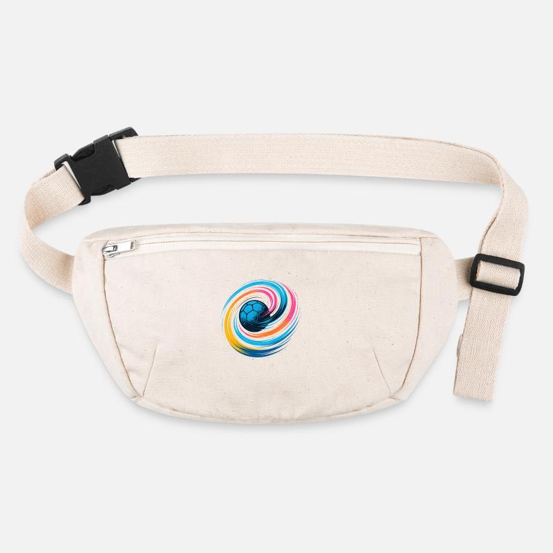 Handball Neon Ball, bunter Wirbelwurf, Dynamik Stanley/Stella recycelte Gürteltasche