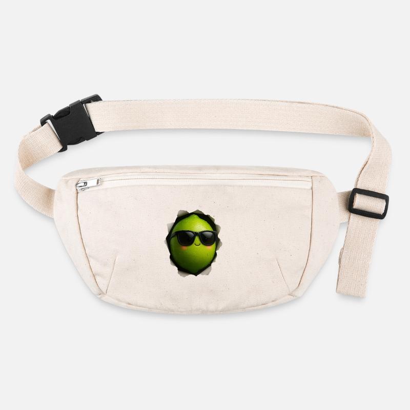 Lime with sunglasses mascot Stanley/Stella recycled Hip Bag 