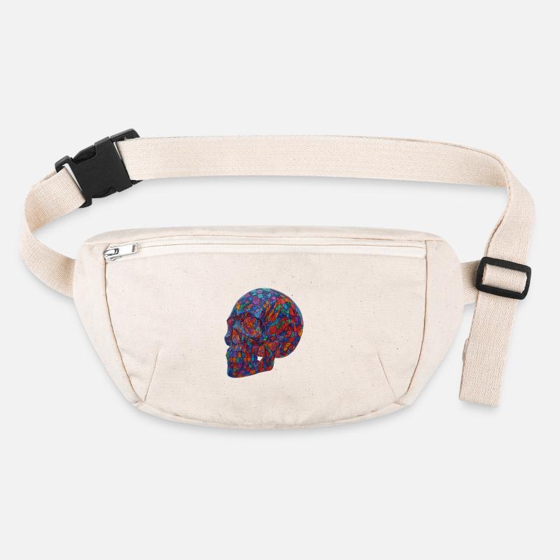 Bunter Mosaik-Schädel Stanley/Stella recycelte Gürteltasche