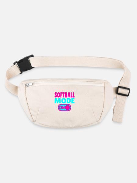 Mode softball activé - Sac banane recyclé Stanley/Stella - blanc naturel - Devant
