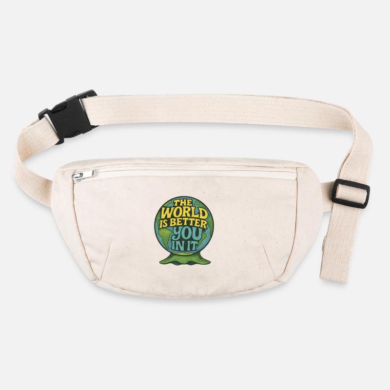 Le monde est meilleur avec toi Sac banane recyclé Stanley/Stella