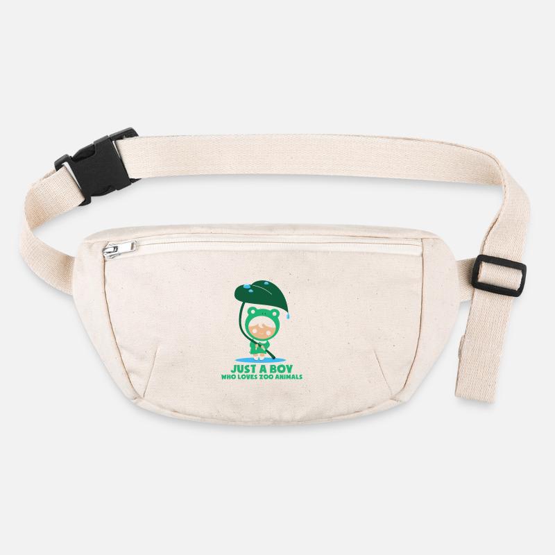Zoo Tiere Tierpark Junge Mann Spruch Stanley/Stella recycelte Gürteltasche