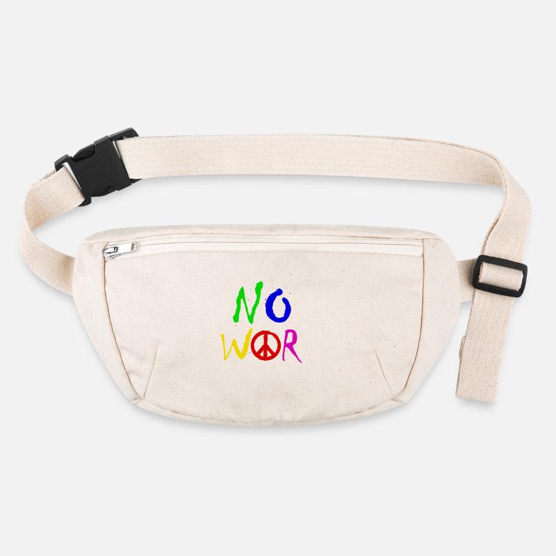 NO WAR – Statement for peace against war Stanley/Stella recycled Hip Bag 