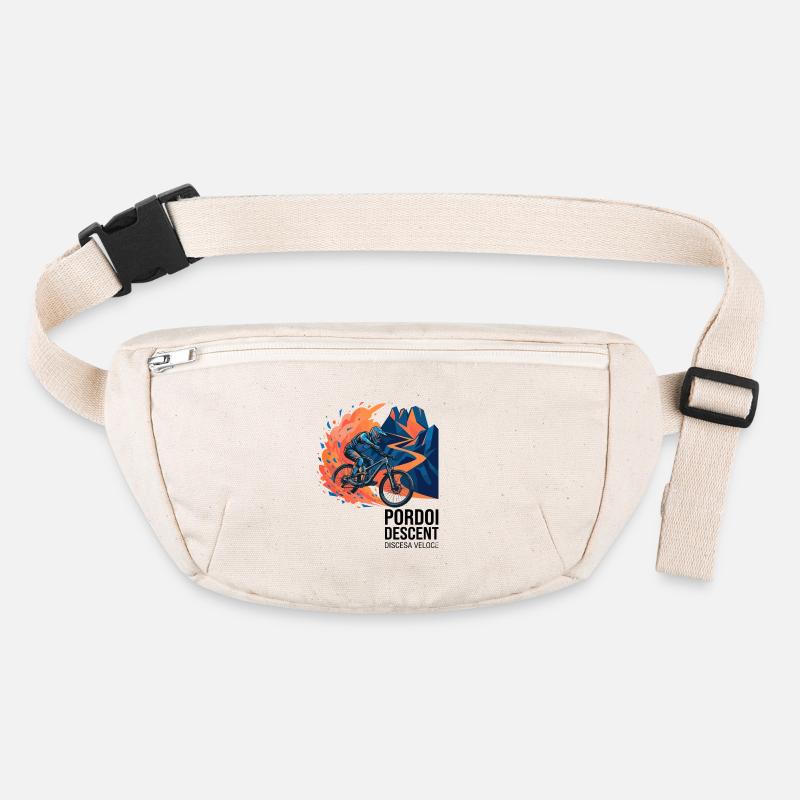 Pordoi Descent MTB Fast Action Modern Vector Art Stanley/Stella recycled Hip Bag 