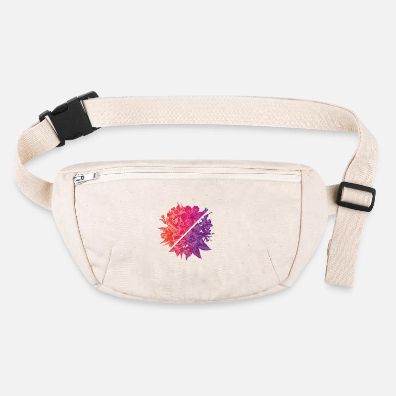 Fleurs & Diagonale arc-en-ciel Sac banane recyclé Stanley/Stella