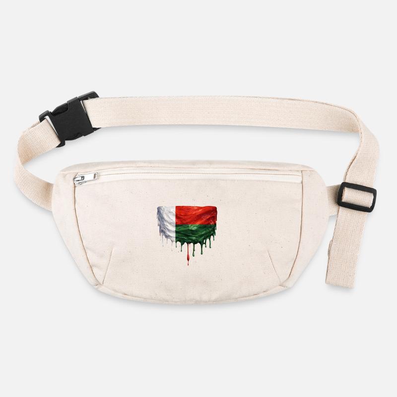 Madagascar Flag in Drop Art Stanley/Stella recycled Hip Bag 