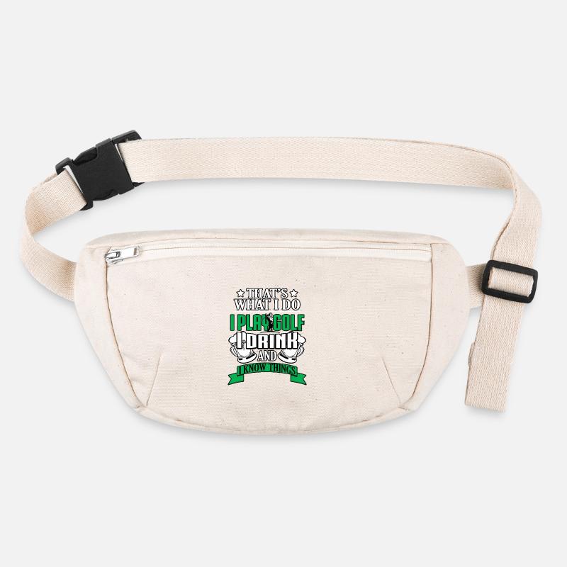 C’est ce que je fais : golfer, boire et savoir Sac banane recyclé Stanley/Stella