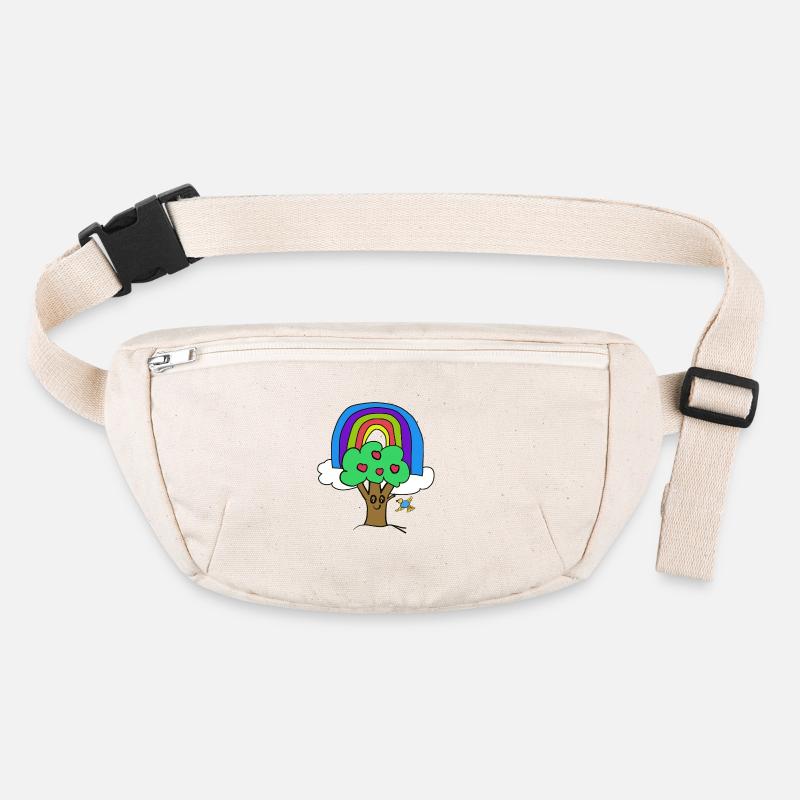 Baum Regenbogen Kind Vogel Märchen Stanley/Stella recycelte Gürteltasche