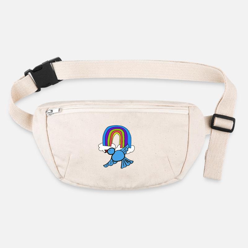 Rainbow Clouds Bird in the Sky Stanley/Stella recycled Hip Bag 