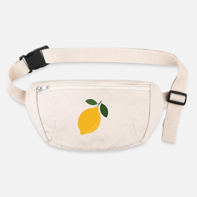 Zitrone & Blätter Illustration Stanley/Stella recycelte Gürteltasche