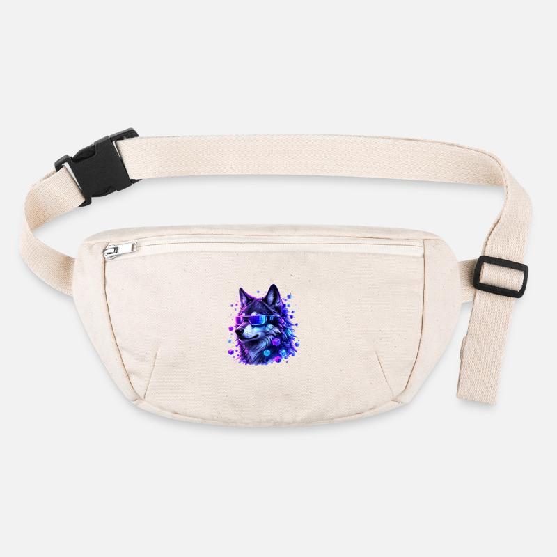 Neon wolf with VRBrille Stanley/Stella recycled Hip Bag 