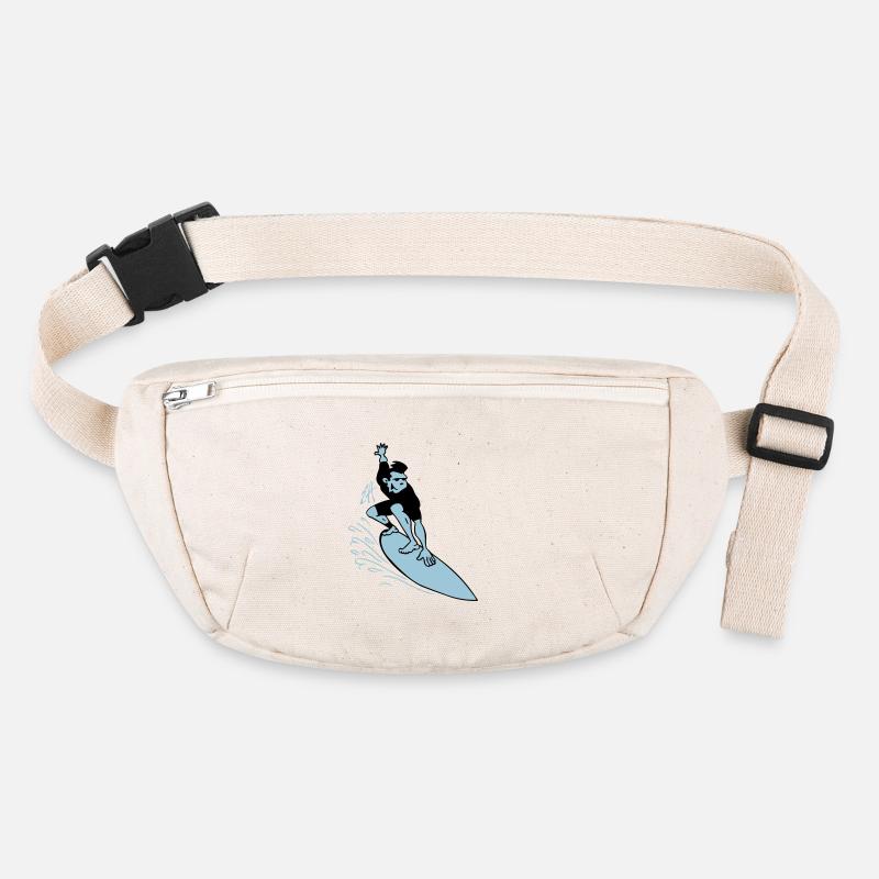 Two Color Surfer Drawing Stanley/Stella recycled Hip Bag 