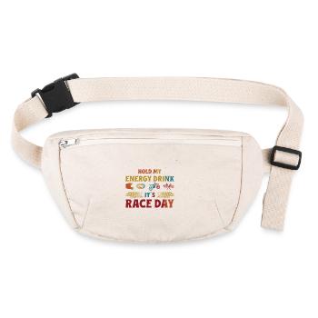 Dirt Biker Riding It ́s Race Day Dirt Bike - Stanley/Stella recycled Hip Bag  - natural - Front