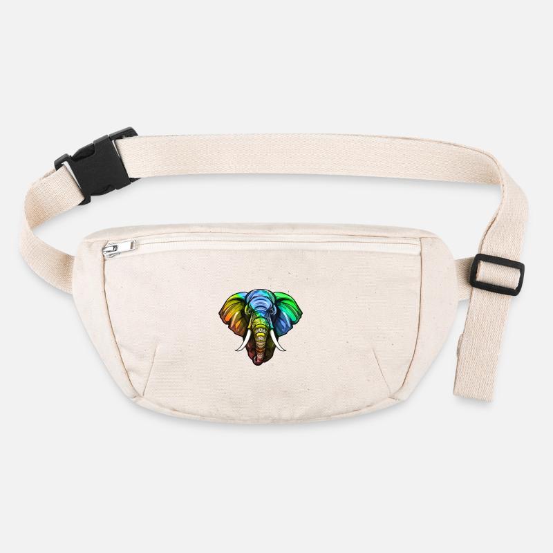 Tête D’éléphant Coloré Sac banane recyclé Stanley/Stella