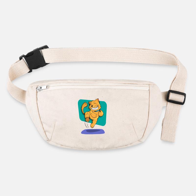 Joyful Dancing Cat Stanley/Stella recycled Hip Bag 