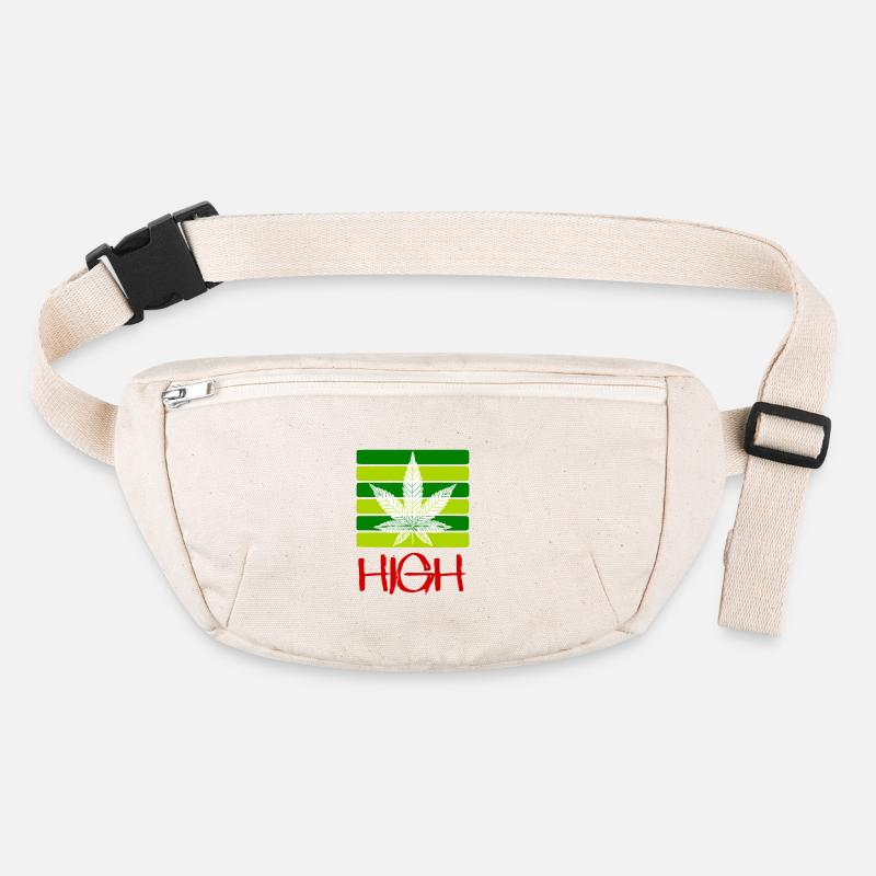 High / Rauchen / Cannabis / Hanf / Cannabisblatt Stanley/Stella recycelte Gürteltasche