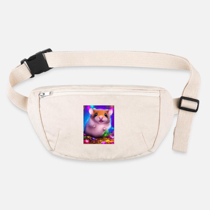 Cooles Comic-Porträt eines Hamsters Stanley/Stella recycelte Gürteltasche