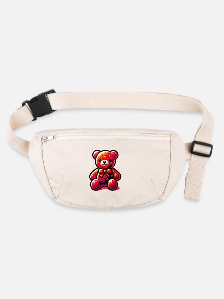 Bear - Stanley/Stella recycled Hip Bag  - natural - Front