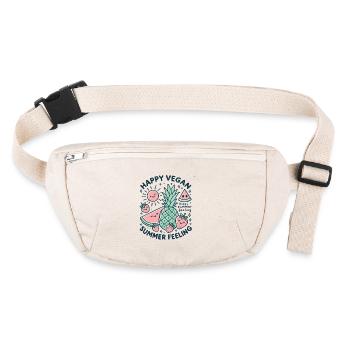 Happy vegan summer feeling - Stanley/Stella recycled Hip Bag  - natural - Front