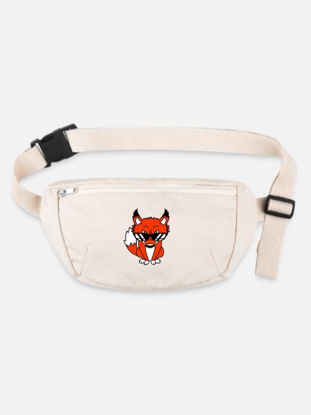 Fox Sunglasses Cool Peeps High Evil Eye Fun - Stanley/Stella recycled Hip Bag  - natural - Front