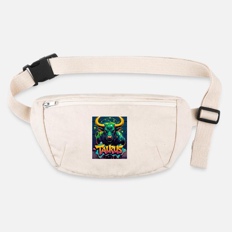 Stier - Stanley/Stella recycelte Gürteltasche - Naturweiß