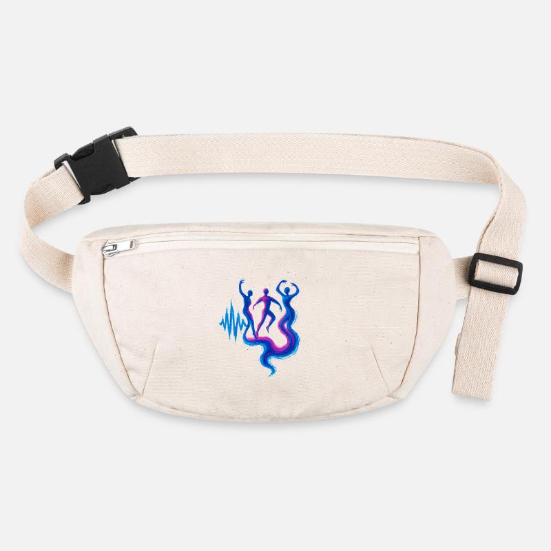 Soundwave Energy Flow Dance Design Sac banane recyclé Stanley/Stella