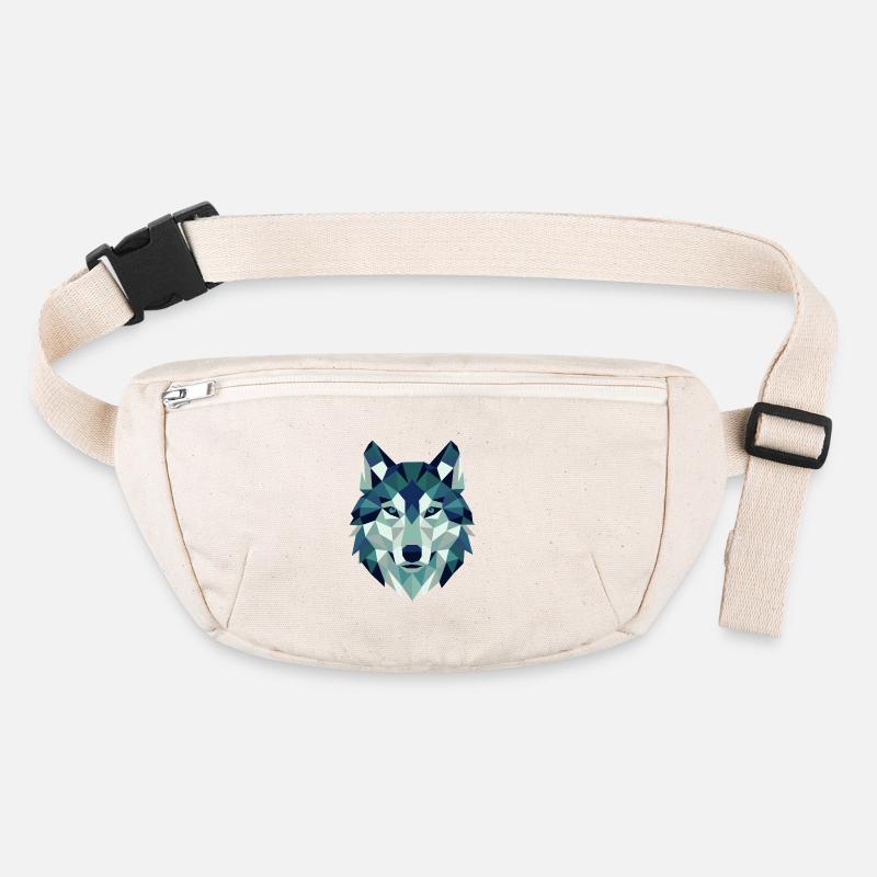 Wolf Head Polygon Geometry Stanley/Stella recycled Hip Bag 