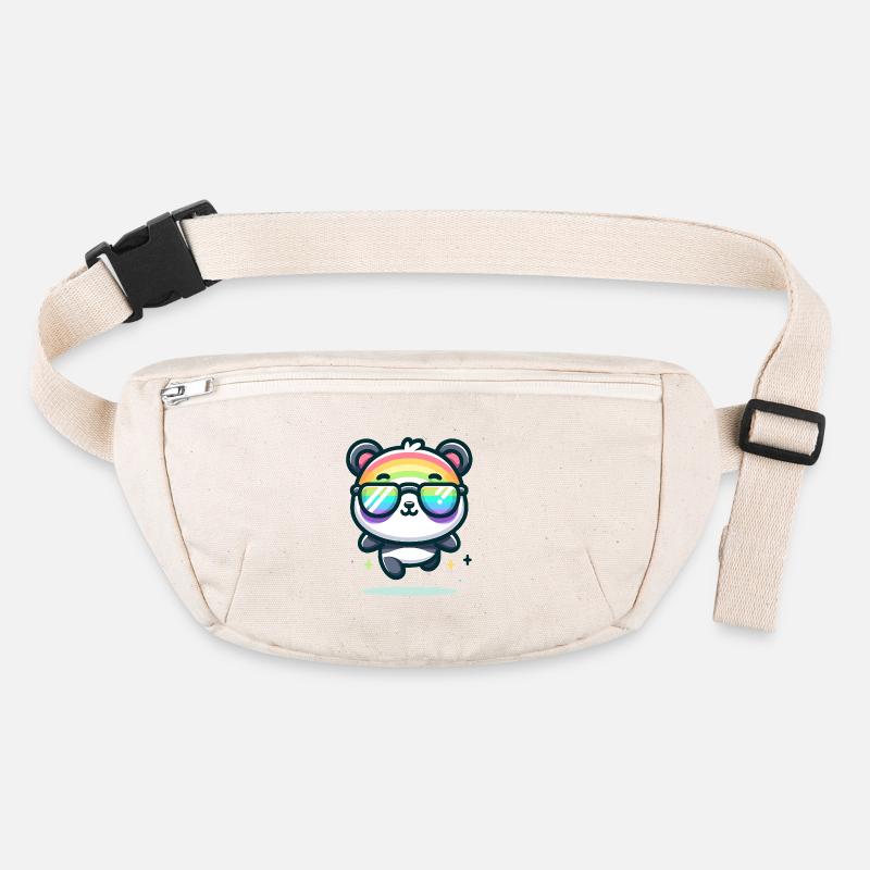 Regenbogen Panda Sonnenbrille Sommer Bär Stanley/Stella recycelte Gürteltasche