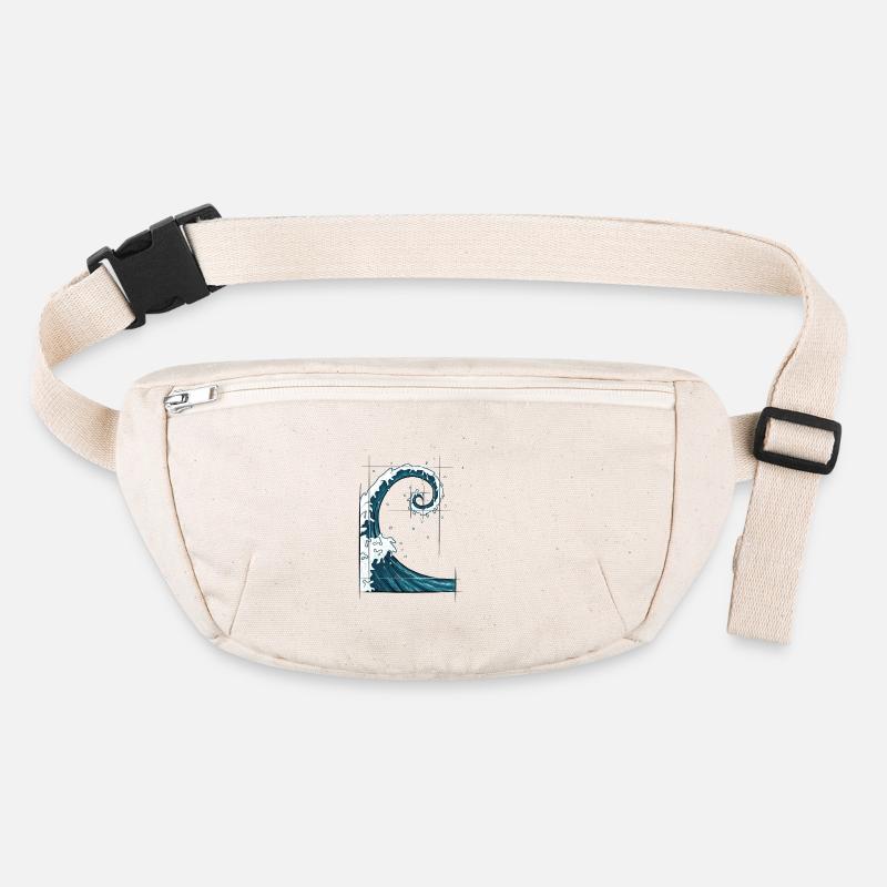 Fibonacci Spiral Nombre d’Or Surfer Wave Sac banane recyclé Stanley/Stella