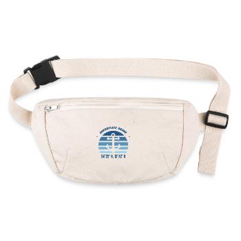 Ostseebad Baabe Ostsee Anker Koordinaten Rügen - Stanley/Stella recycelte Gürteltasche - Naturweiß - Vorne