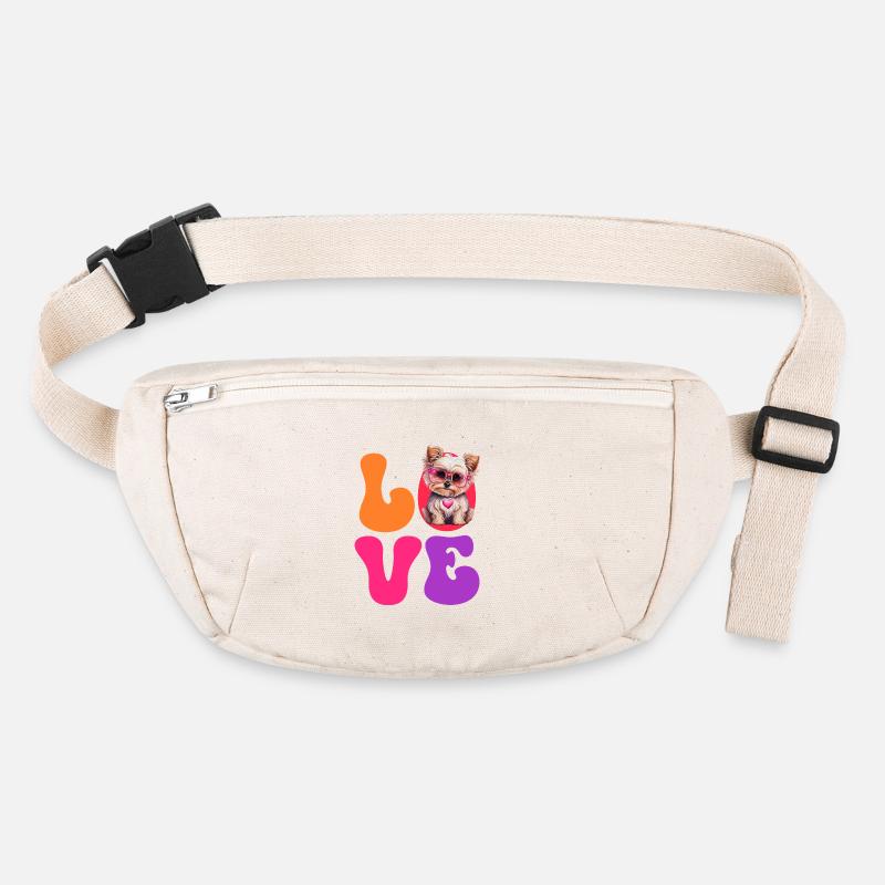 Hund Yorkshire Terrier Stanley/Stella recycelte Gürteltasche
