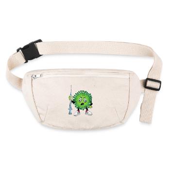 Virus with syringe - Stanley/Stella recycled Hip Bag  - natural - Front