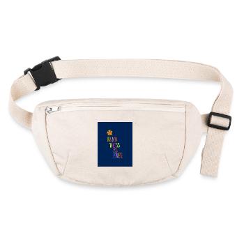 Kindness is free (Positive Designs) - Stanley/Stella recycled Hip Bag  - natural - Front