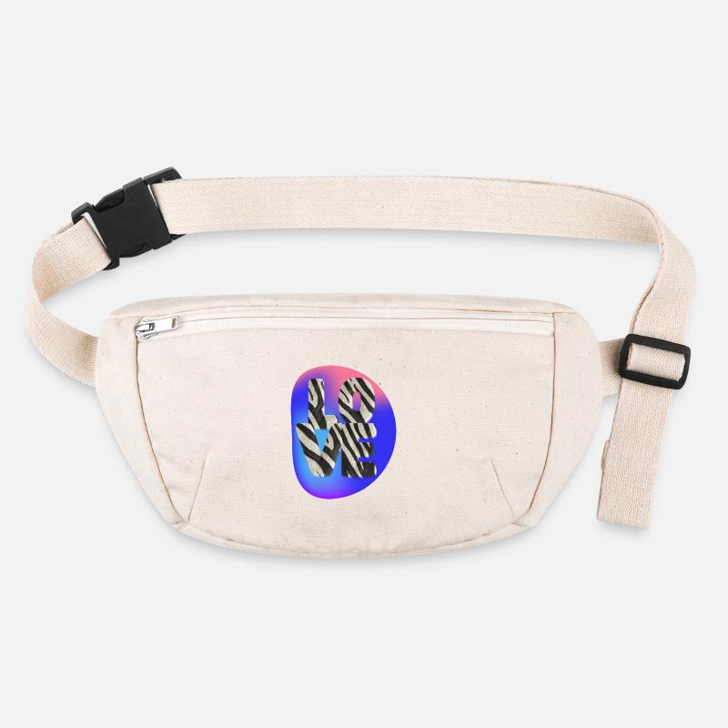 Couple's Matching Love Heart Design Romantic Gift Stanley/Stella recycled Hip Bag 