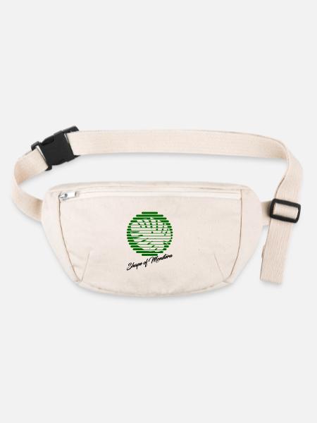 Monstera - Sac banane recyclé Stanley/Stella - blanc naturel - Devant