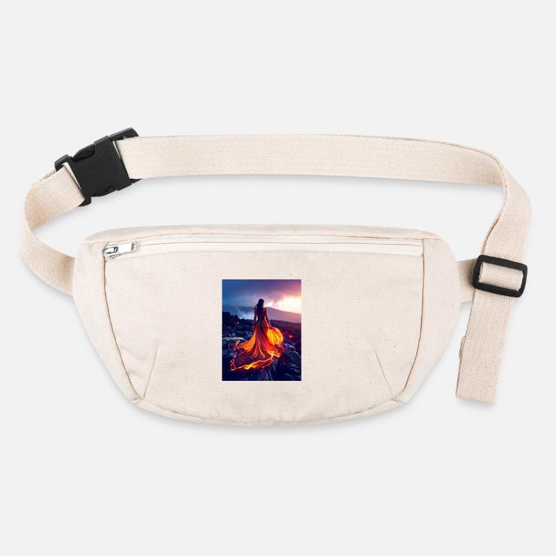 Robe semblable à du feu sur un champ de lave Sac banane recyclé Stanley/Stella