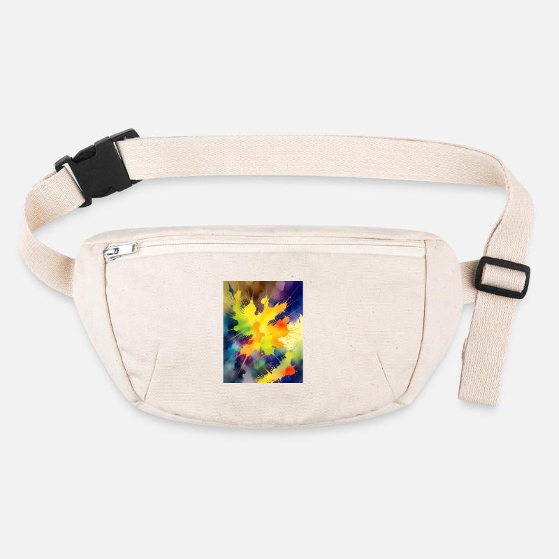 Color Explosion Abstract Splash Stanley/Stella recycled Hip Bag 