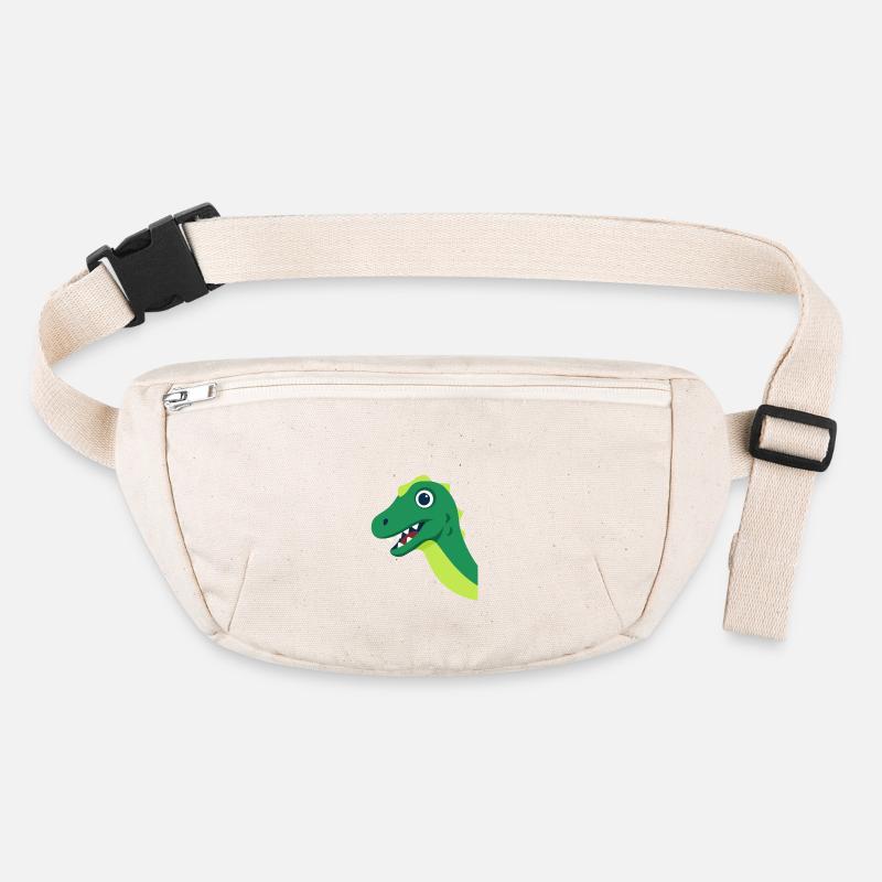 Motif de dessin animé de dinosaure vert Sac banane recyclé Stanley/Stella