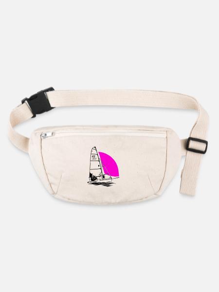 RS 500 Régate de dériveurs à voile voile de couleur - Sac banane recyclé Stanley/Stella - blanc naturel - Devant