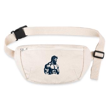 Powerful muscle figure - Stanley/Stella recycled Hip Bag  - natural - Front