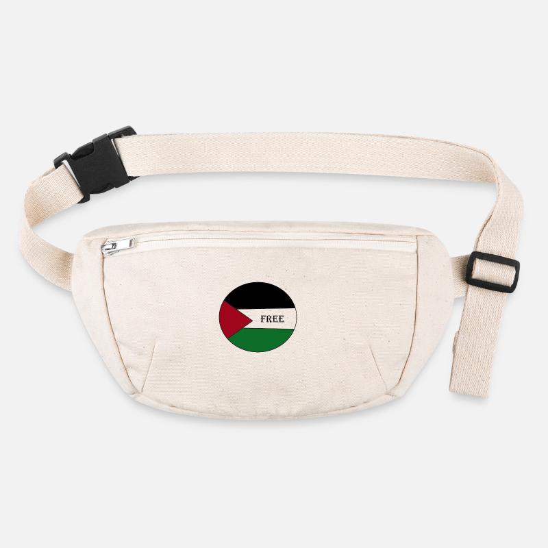 Palästinenser Palästiner - Stanley/Stella recycelte Gürteltasche - Naturweiß