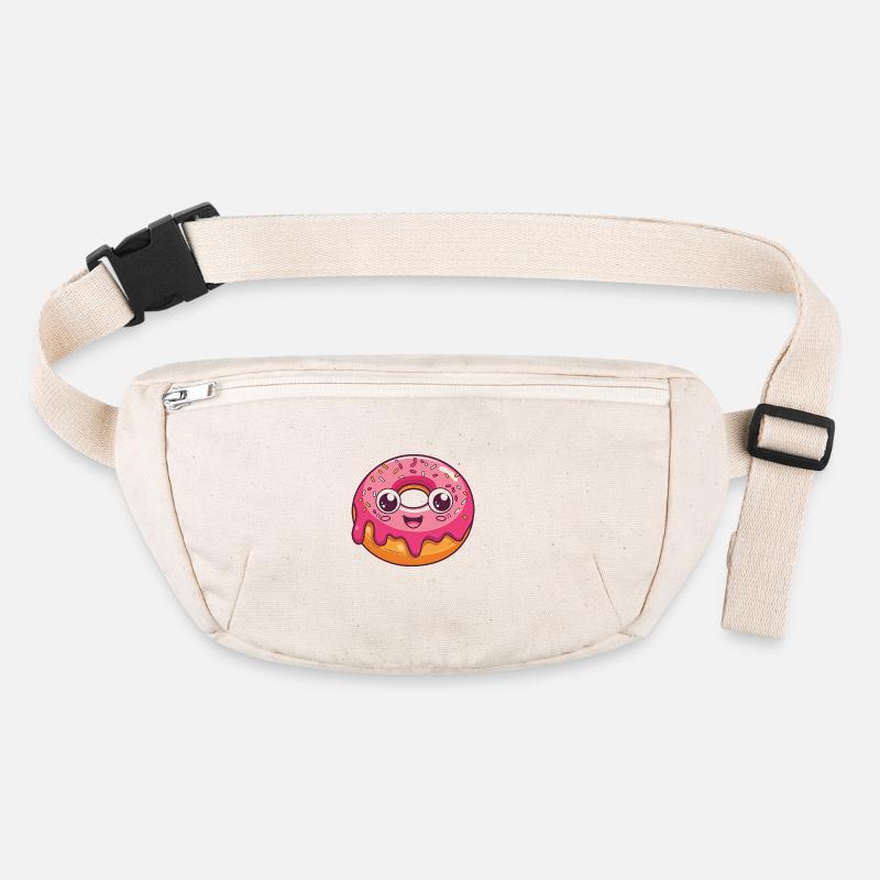 Funny donut with face Stanley/Stella recycled Hip Bag 