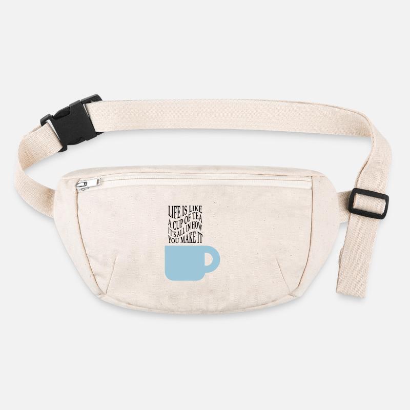 Life like tea - Stanley/Stella recycled Hip Bag - natural