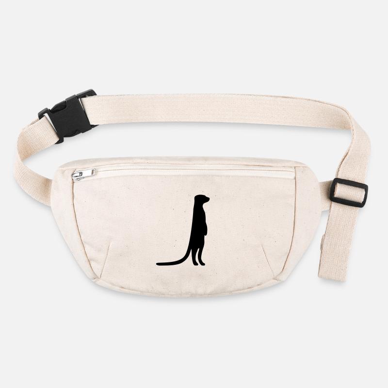 witziges Erdmännchen neugierig tierisch Stanley/Stella recycelte Gürteltasche
