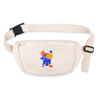 Peace - Stanley/Stella recycled Hip Bag  - natural - Front